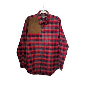 Heimie’s Haberdashery Men’s Shirt Red Plaid Long Sleeve size Large Button Down